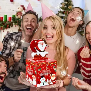 Mery Christmas Money PullOut Gift Box - Fun Surprise Cash Holder for Friends Wives  Sisters Holiday Party Accessory Decorations Supplies Ornaments.excellent gifts for Christmas and new year Must-buy on Black Friday