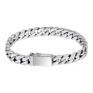 925 Sterling Silver Cuban Chain Bracelet for Men and Women Durable High Quality Jewelry Piece with Polished Finish Vintage Inspired Timeless Design Fashion Accessory for Daily Wear and Special Occasions
