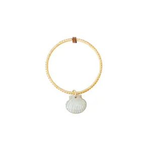 The (Nautically) Charmed Cabin Boy Bangle - Seashell