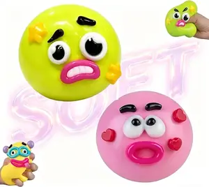 NEW Smushers Funny Dog Face Squishy Toy, Cutie Curiosities Dog Face Swap Squishy Soft Moldable Multisensory Stress Relief for Anxiety Safe Maltose Material Portable Sensory Decompression Party Favors