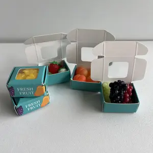 Mini Pocket Squishy Fruit Box miniature Assortment 1:12 Scale- 4-Pack Grapes Strawberries Peaches Corn Soft Material Display,stress-relief Fidget Desk Decor for Anxiety Relief, Dollhouse Scene car desk decoration holiday gifts