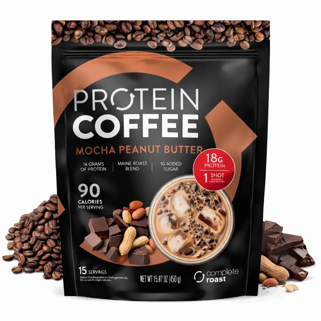 Complete Roast High Protein Coffee - Mocha Peanut Butter - Maine Blend