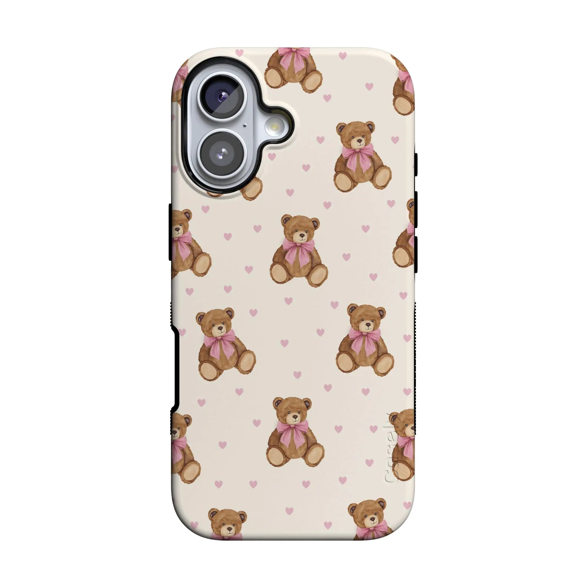Casely iPhone 17 Case | Cuddle Up | Teddy Bear | Bold Protective Design | Compatible with MagSafe