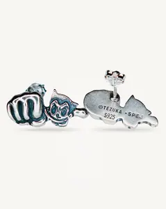 Flying Fist Stud Earrings