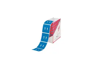 Smead 67421 Single Digit End Tab Labels, Number 1, White-on-Light Blue, 250/Roll Smead 67421 Single Digit End Tab Labels, Number 1, White-on-Light Blue, 250/Roll