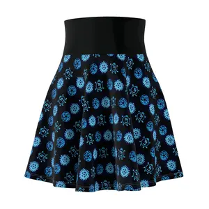 Hunters Ward Skater Skirt Supernatural-Inspired Sigil Print, Anti-Possession Protection, Skater Style for Hunters