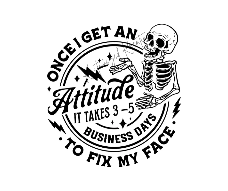 Attitude Fix My Face • T-shirt Tee Shirt Comfortable Unisex Top Man Funny Sarcastic