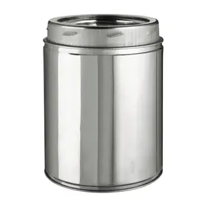 Selkirk  6 x 12 in. Stainless Steel Chimney Pipe, Heavy Duty, Metal, Water Pipe