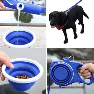 Dog Bowl Leash - Versatile Design for Pets, Ideal for Outdoor Use, Lightweight and Easy to Carry