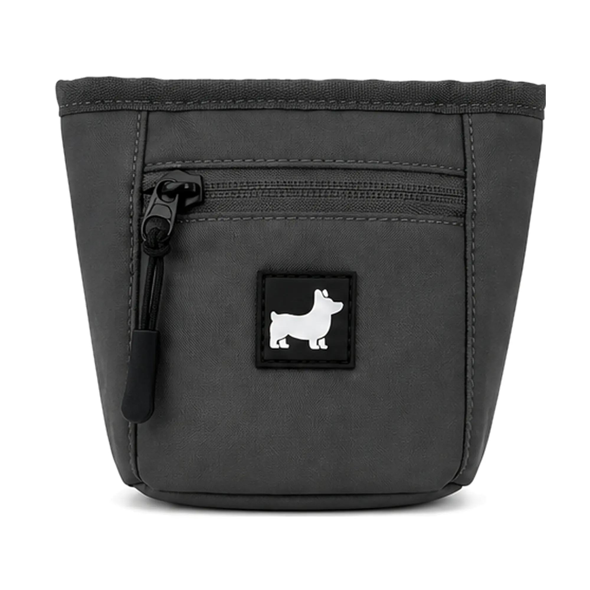 HeelSide Gear Dog Treat Training Pouch, Quick Access Wide Opening, Compact Lightweight with Front Zip Pocket