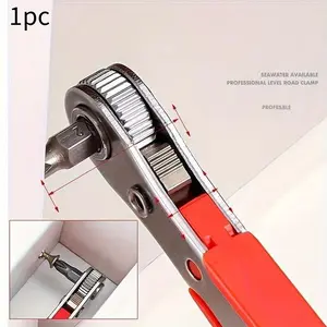 Multi functional chrome vanadium steel 36 tooth bidirectional ratchet screwdriver - small space operation portable mini screwdriver.