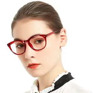 MARE AZZURO Reading Glasses Women Round Stylish Lightweight Durable Reader spring hinge design gafas para présbita Blue Plastic Flexible Clear