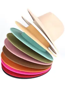 Women's Panama Fedora Wide Brim Hat