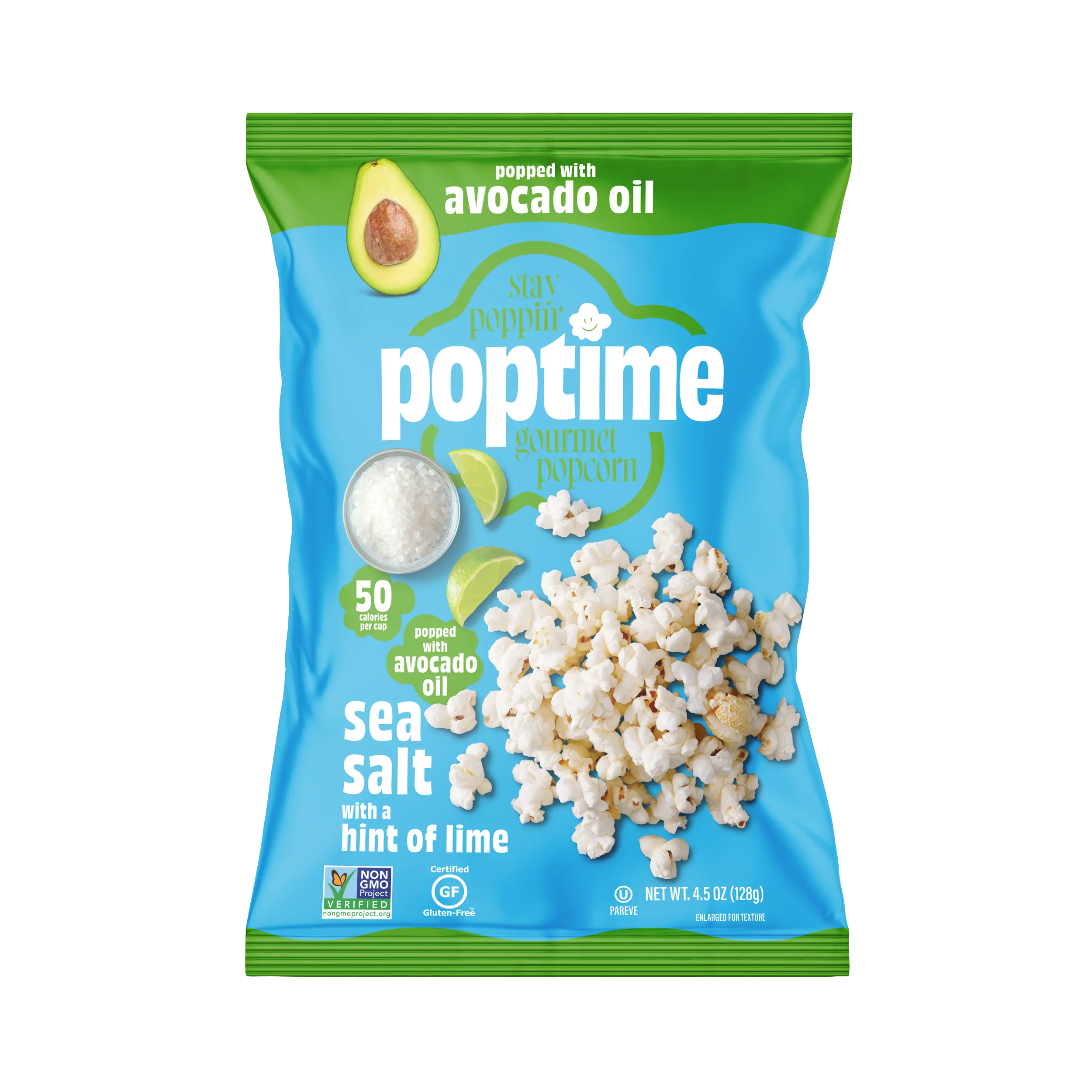 Poptime Sea Salt with a Hint of Lime Popcorn Poptime Sea Salt with a Hint of Lime Popcorn