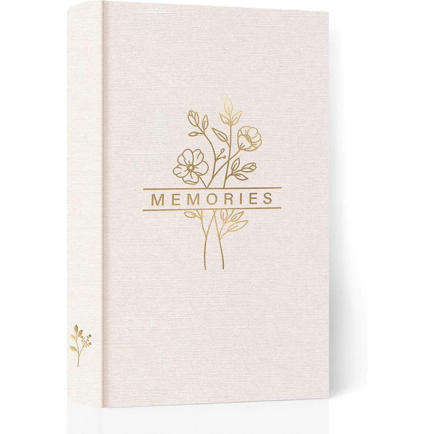 Photo Album 4x6 300 Photos with Writing Area, 300 Pockets Picture Album, Linen Fabric Cover Big Picture Book for Photos, 4x6 Photo Albums for Memories Family Weddings Travel(Beige)