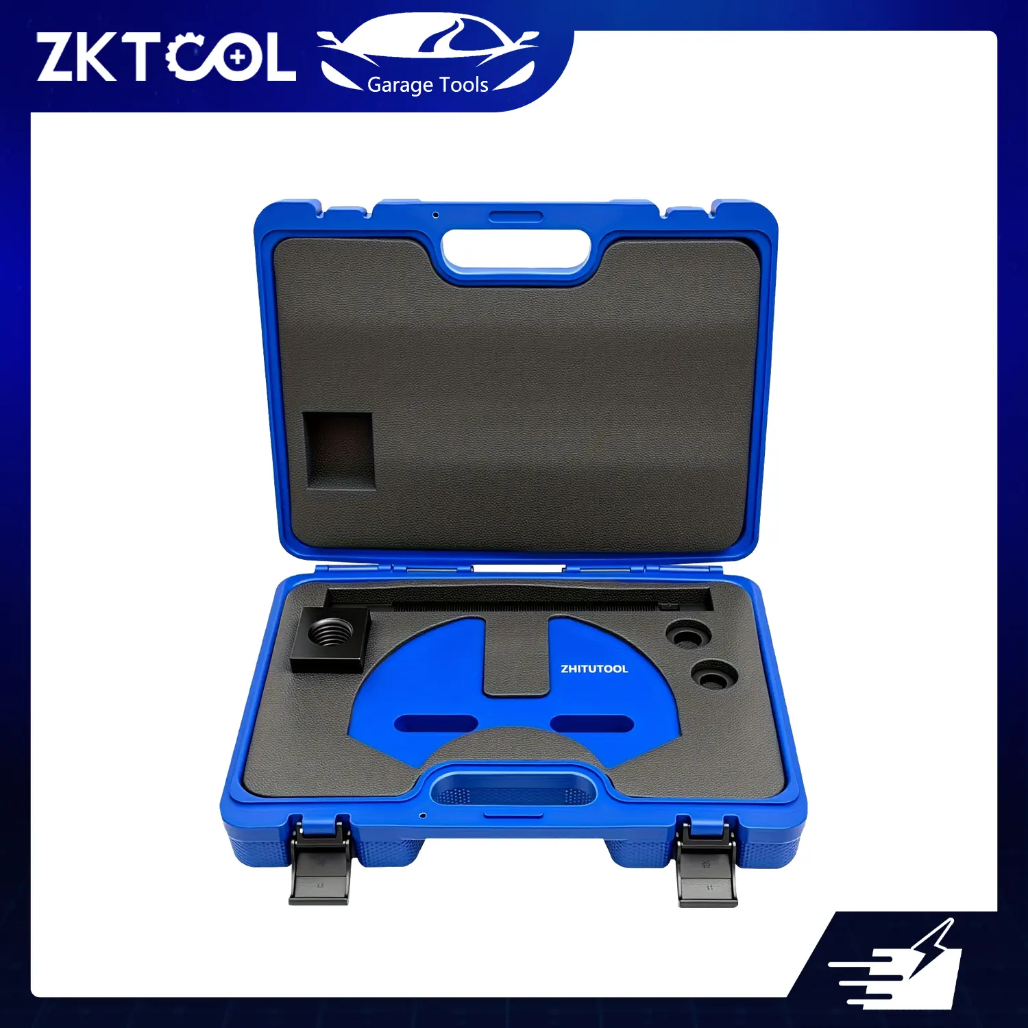 ZKTOOL Wheel Hub Removal Tool Kit Wheel Bearing Puller Set for 5 6 8 Lug Wheel Hub Assemblies on Cars and Trucks Universal Hub Remover Puller with Carrying Case Heavy Duty Steel Garage Tool
