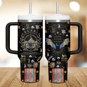 Velaris City 40oz Tumbler, Night Court Fan Tumbler, Acotar Fantasy Book Drinkware Tumbler, Illyrian Tumbler, Throne Of Glass Tumbler