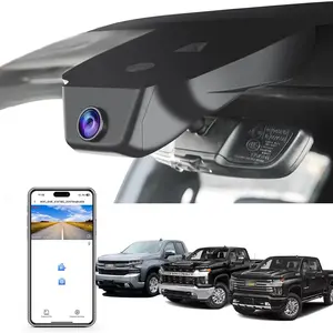 4K Dash Cam fit for Chevy Silverado 1500 2022-2026 2500 HD/3500 HD 2024-2026 (Model C),WT RST LTZ Custom Trail Boss High Country ZR2, 2160P Video, WiFi & APP, 64GB Card