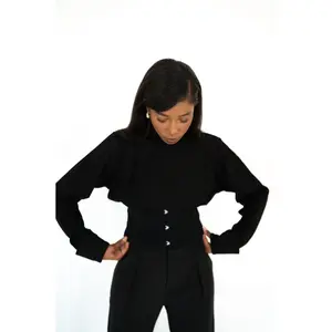 Fefe Long Sleeve Corset Top