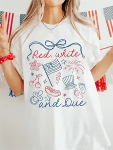 Red White And Due Shirt, 4th Of July Pregnancy Reveal Shirt, Summer Pregnancy Announcement Tee, Expecting Mom To Be T-Shirt