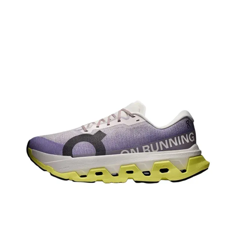 Aesthetic Neutral Tone Running Shoes Lavender Gradient Mesh Lemon Yellow Hollow Cushion Soft Lightweight For Women City Walk Street Daily Workout Casual Footwear