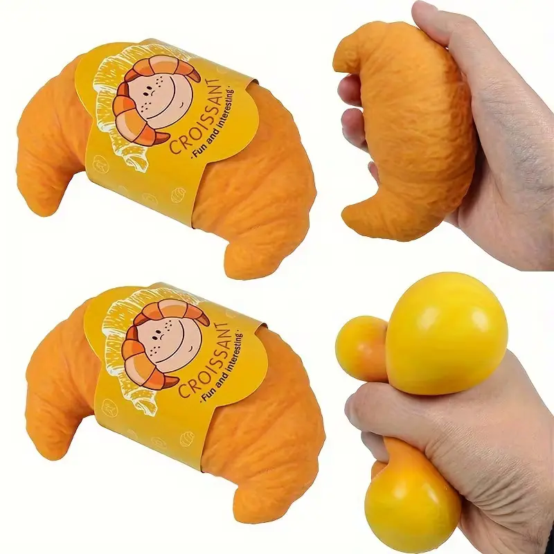 Squishy Croissant Baguette Stress Relief Toy