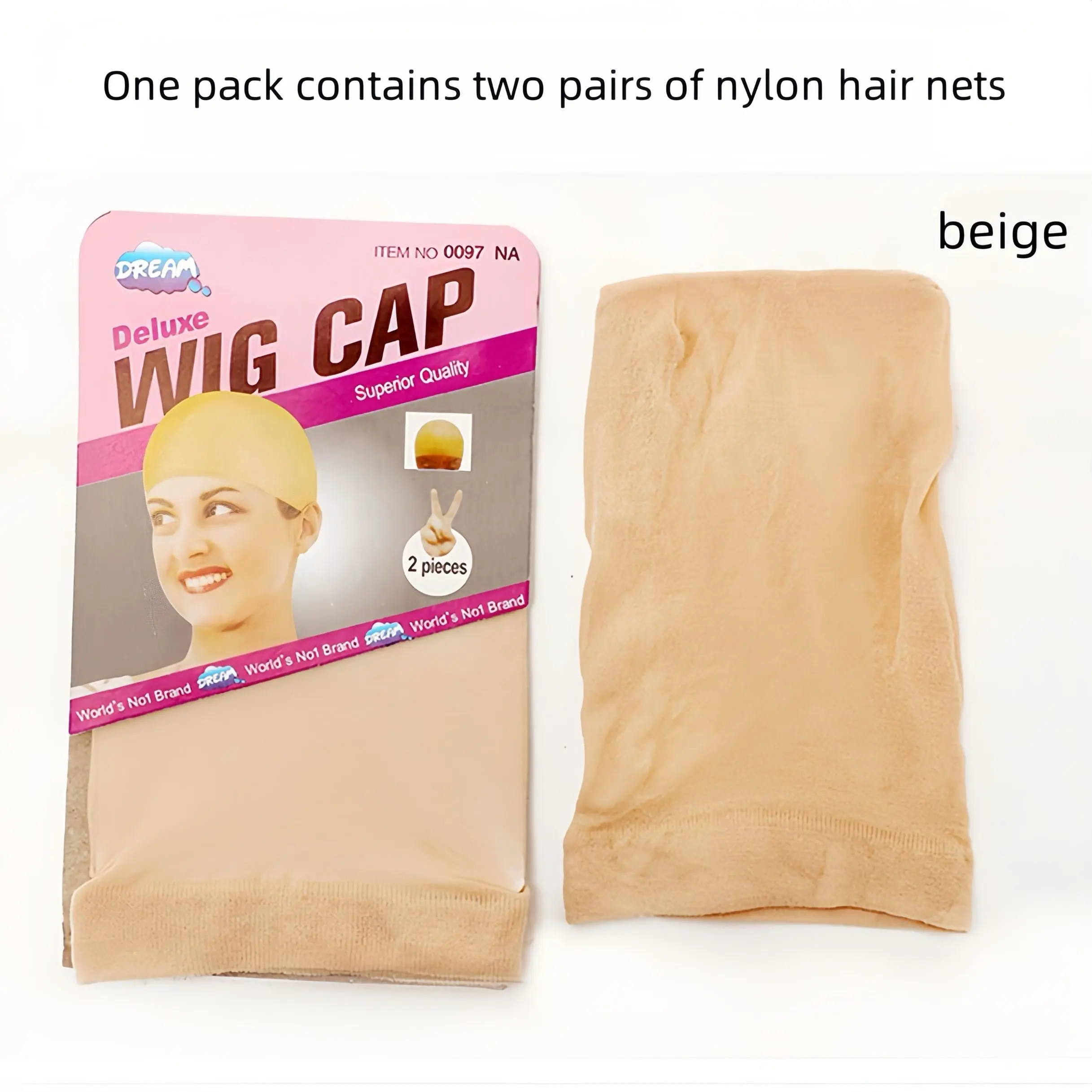 AMZ HAIR Women's 2 Pieces Wig Caps - Invisible Transparent Lace Net for Lace Frontal Wigs, Superior Quality Gift Idea