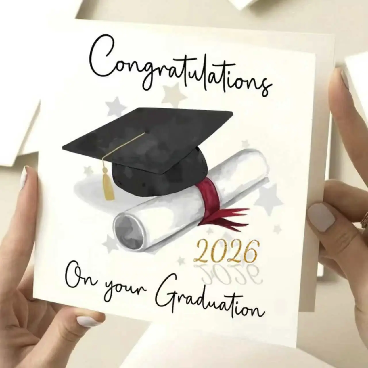 2026 Graduation Card with Envelope, Fun Graduation Season Cards for Friends and Classmates, Perfect Graduation Gift Idea, Greeting Cards