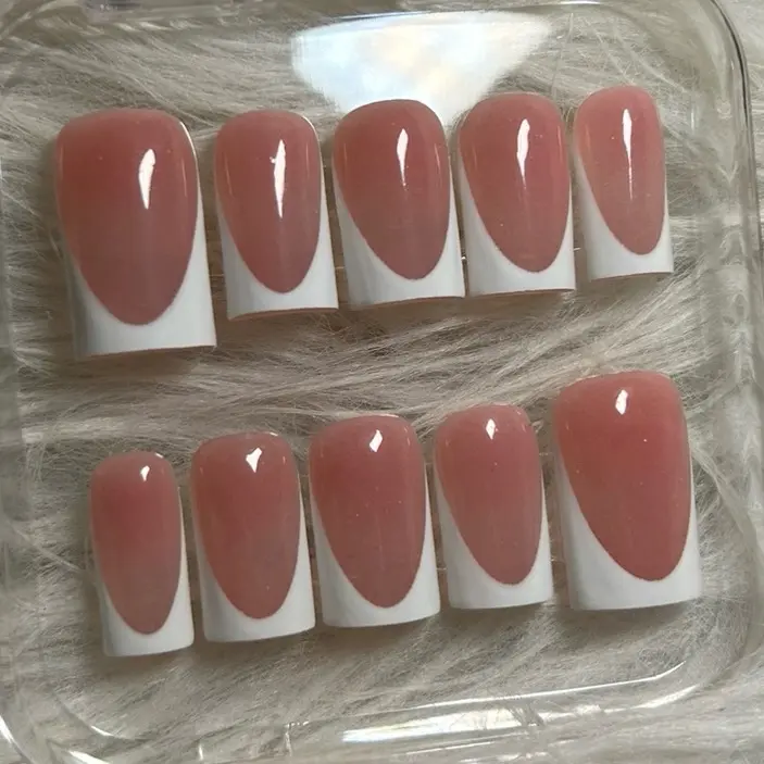 LUXURY Acrylic white frenchies | square nails LUXURY Acrylic white frenchies | square nails