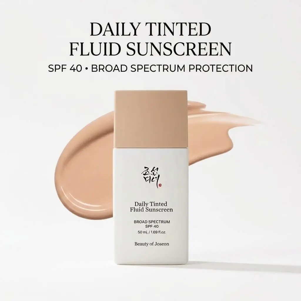 Daily Tinted Fluid Sunscreen 50mL | OTC Certified, SPF, Broad Spectrum Protection, Mineral based Sunscreen, Makeup