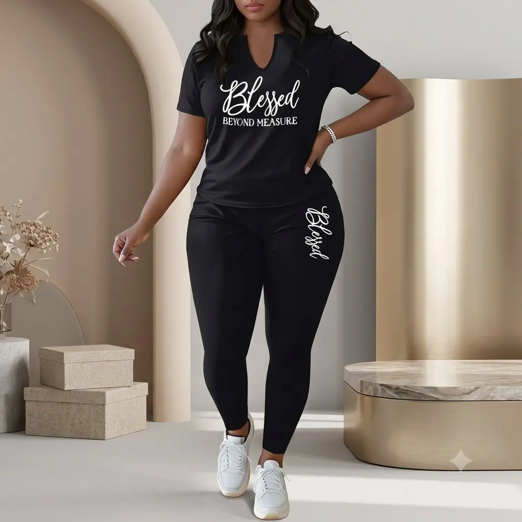 The Ultimate Amazon-Style Plus Size Loungewear Set  Essential 2-Piece Outfit
