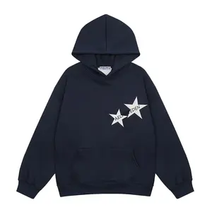 Aelfric Eden Star Print Color Contrast Pullover Hoodie Menswear Tops Sweatshirts