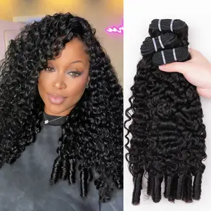 Msgem Hair 16A Burmese Curly Bundles Human Hair Material 100% Unprocessed Human Hair Deep Pixie Curly Wave Extensions 1Pcs Lot Burmese Curly #SummerVibes