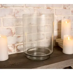 Simply Stunning 13" Oversized Blown Glass Hurricane by Janine Graff