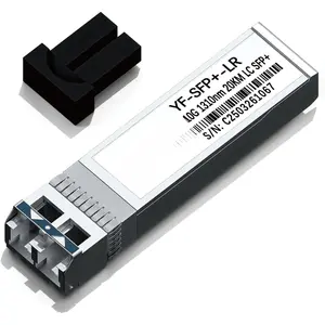 10GBase LR SFP+ Transceiver - SFP+ to LC Module 1310nm 10km DOM Duplex LC SMF Optical Transceiver Module Compatible with Cisco SFP-10G-LR Mikrotik Ubiquiti UniFi Mikrotik