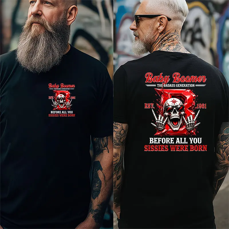 [Generation Studio] Personalized Year 1946-1964 The Badass Generation Baby Boomer Shirt, Baby Boomer Shirt, Full Colors, Full Sizes, For Men, For Women