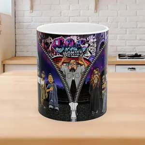 Lil homies, Homies Mugs, 90s style Chicano mugs, cholo, Chicana cups, chola style, vato, lowrider, street, custom mugs, 90s style gifts Classic Drinkware Retro Stylish Ceramic Drink