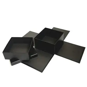 Double Layered Square Surprise Flower/Gift Box, 7.9"x 7.9"x 7.9", Various Colors | W719
