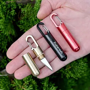 Creative Keychain Knife Sharp Portable Pocket Knife, Small Blade Gift Utility Knife, Paper Cutting Craft Knife, Travel Essential, Retractable Blades, Portable Multipurpose Knives