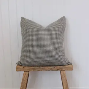 Gingham Green Pillow Cover
