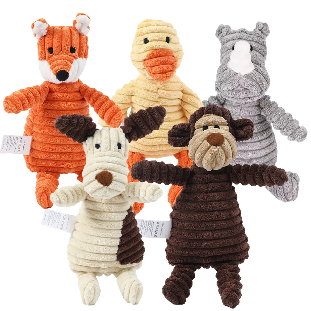Squeaky Plush Dog Toys Cute Animal for Small Medium Dogs Soft Durable Chew Toys with Built in Squeaker for Engagement Training Durable Engagement Squeaker Training Premium Bite Resistant Dental Care Toys Multi Functional Crinkle Indestructible Christmas