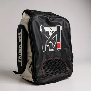 Top Mount Official Top Mount Gym Bag Backpack for Summer Jiu-Jitsu Gym Travel with Insulated Pockets & Expandable Bottom Pocket