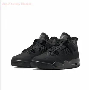 All-Black High-Top Casual Sneakers with Mesh Panels and Air Cushioning