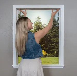 No Tools Original Light Filtering Pleated Paper Shade Natural, 36 in x 72 in