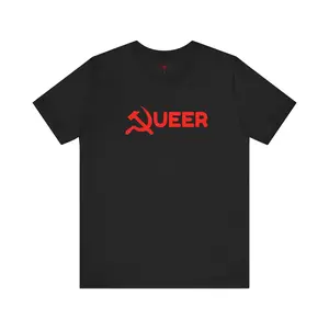 Queer Communist Hammer and Sickle Communism Symbol T-Shirt