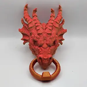 3D Printed Dragon Door Knocker Mystery Color