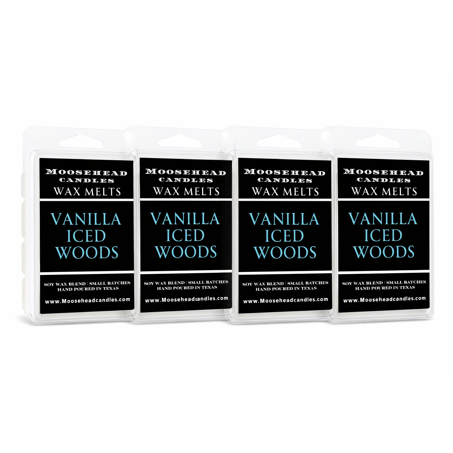 “Iced Vanilla Woods Wax Melts – 4 Pack: Vanilla, Cedarwood & Sandalwood for the Holidays”