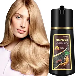instant Blonde Brown Hair Dye Shampoo for Men & Women – 3-in-1 Hair Color Shampoo for 99.99% grey Coverage, 16.9 Fl Oz – Easy Home Use, Natural Ingredients,Haircare hair type