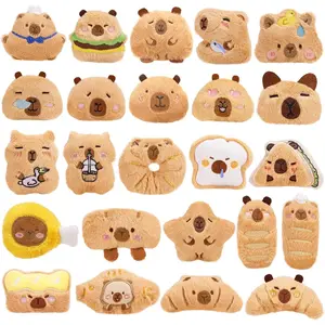24 PCs Kids Keychains, Capybara Plush Keychains, Funny Plush Backpack Charms, Perfect for Birthday Gifts, Back-to-School Goodie Bags, Classroom Prizes, Party Favors