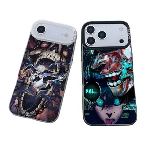 Cool B-Blue L-Lock Anime Phone Cases For iPhone 17 Promax Pro Air 16 Plus 15 14 13 12 11 Colorful Mattle Shockproof Protective Cover Gift For Birthday Christmas Halloween
